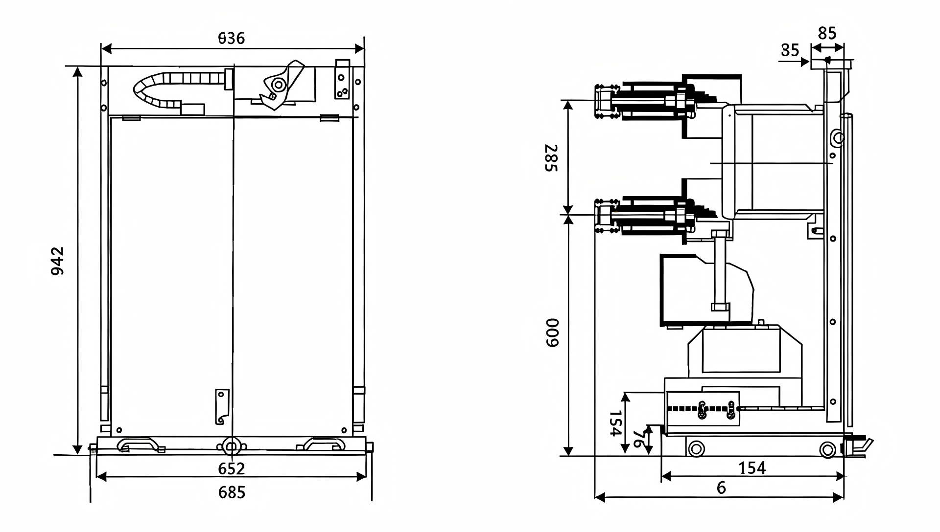 Fuse Handcart Size Drawing